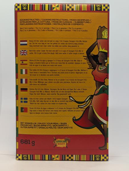 African Beauty Cocoyam Fufu 681g Nettogewicht